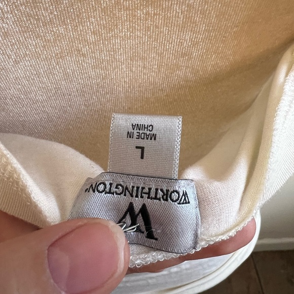 Worthington tank top with ruching irradecent sequins size large Y2K - Picture 4 of 4